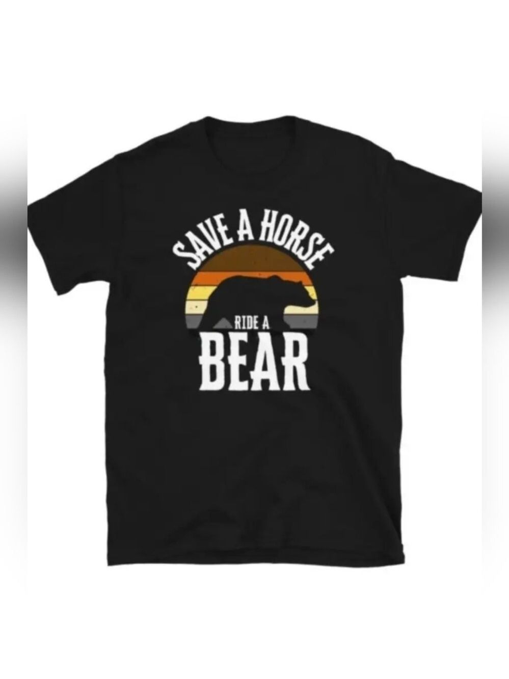 🌈 T-Shirt--"Bear Pride Love" in Black, Men's size XL. ✴️LAST ONE✴️